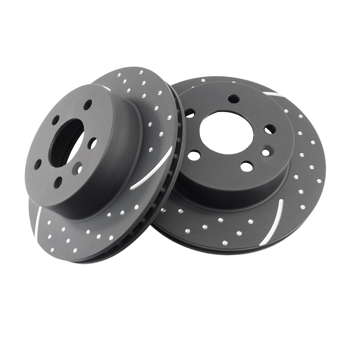 RDA Rear Disc Brake Rotor Pair (Slotted & Dimpled) Ford XE XF ZK ZL FD FE - RDA109D