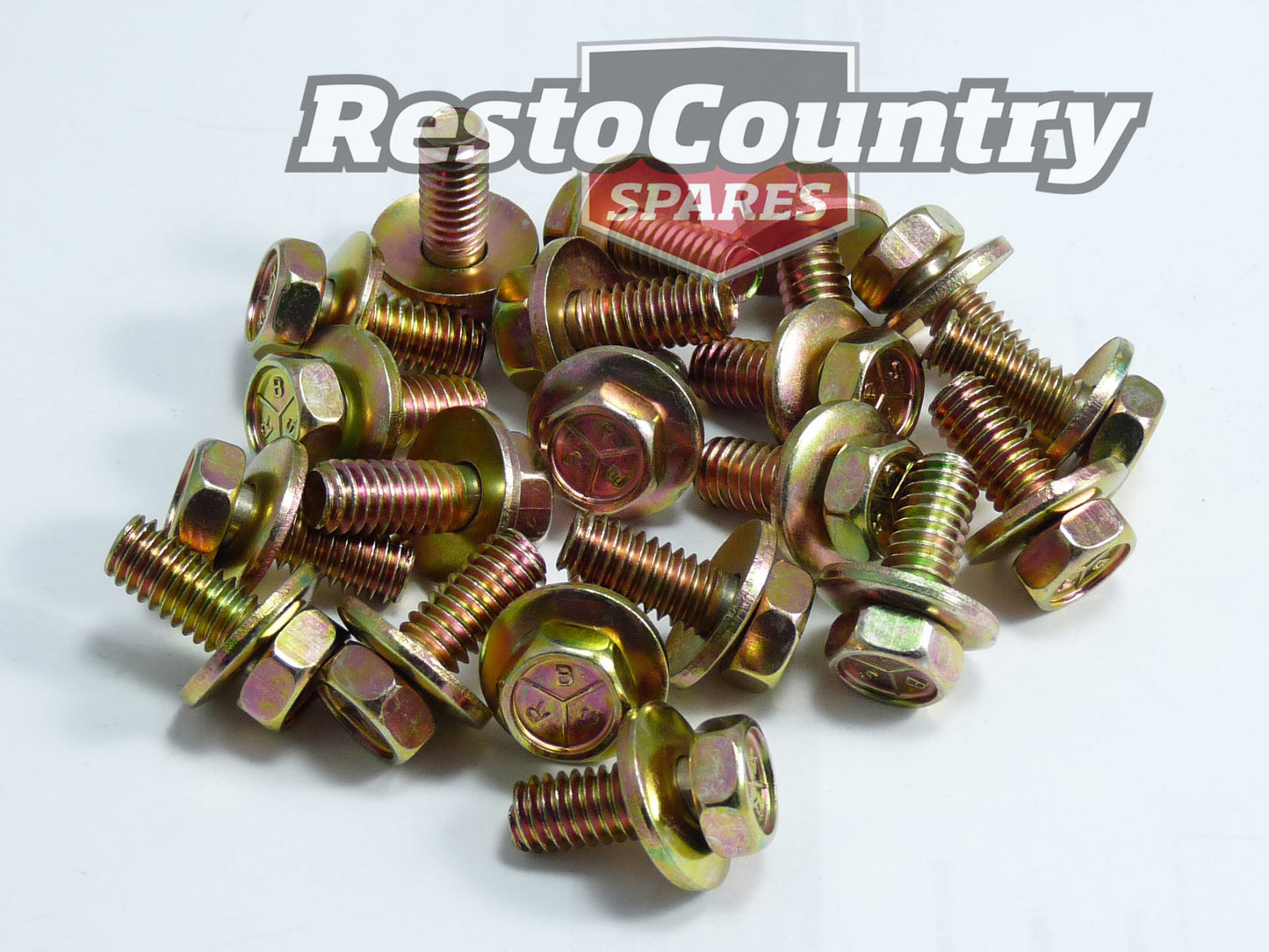 Holden Panel Bolt Kit x20 YELLOW Zinc HQ HJ HX HZ Torana LH LX UC Fender Guard - 10069