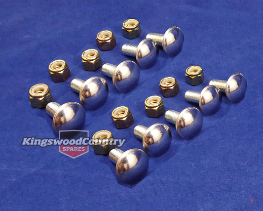 Holden FRONT Bumper Bar Bolts x10 WB NEW Statesman Ute Van nut dome - 10072