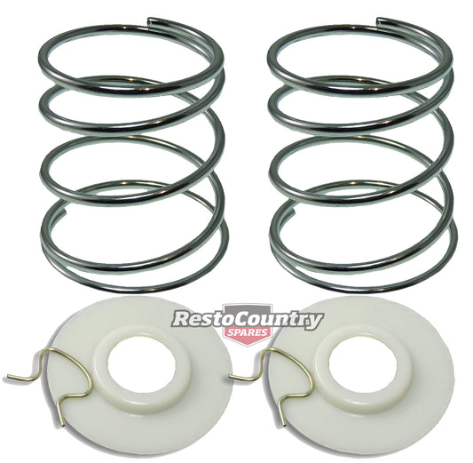 Holden Window Winder Backing Plate + Spring + Clip x2 FE - WB Torana LC LJ LH LX - 10082