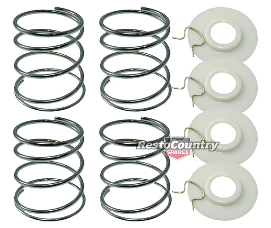 Holden Window Winder Backing Plate + Spring + Clip x4 FE - WB Torana LC LJ LH LX - 10084