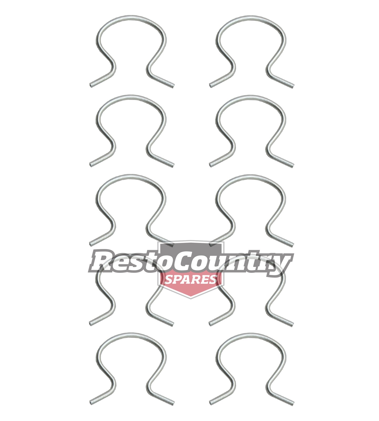 Holden Door Window Handle Clip Kit x10 FE - HQ HJ HX HZ WB Commodore VB VC VH VK - 10089