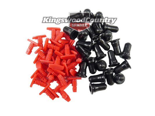 Holden Door Seal Clip Socket Kit EJ EH HD HR HK HT HG HQ HJ HZ HX WB Torana 58pc - 10143
