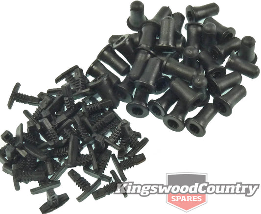 Holden Door Seal Clip Socket Kit EJ EH HD HR HK HT HG HQ HJ HZ HX WB Torana 80pc - 10144