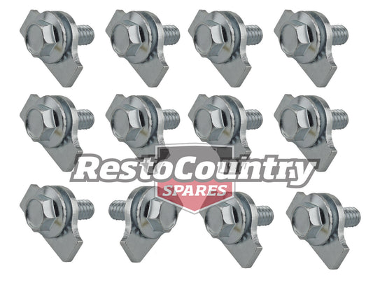 Holden V8 Rocker Tappet Cover Bolt Tab kit HT HG HQ HJ HX HZ WB Torana LH LX - 10178