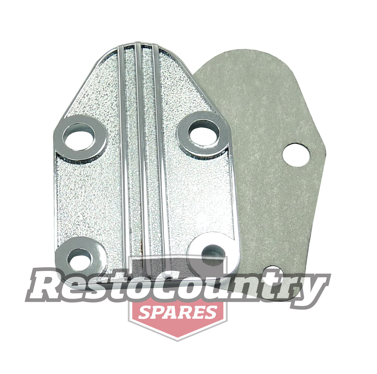 Chev Fuel Pump Block Off Plate + Gasket Small Block SB 350 petrol cover - 101852