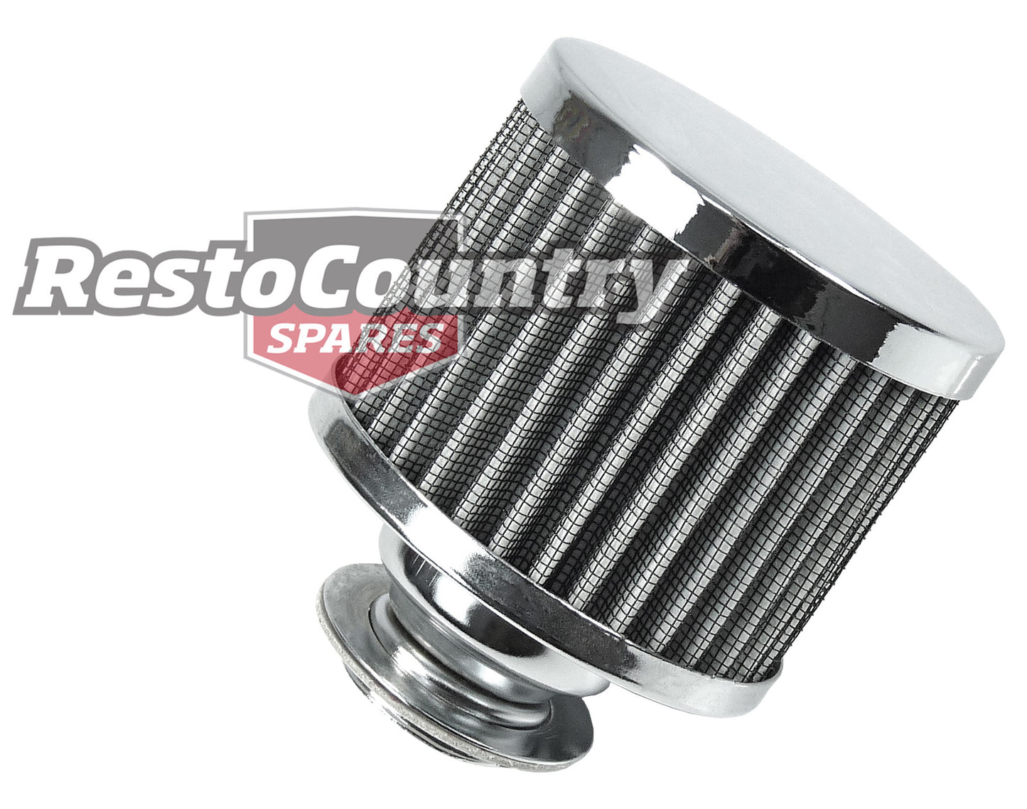 Speco Chrome Rocker Cover Breather Cap Twist On 6Cyl V8 holden ford engine valve - 101924