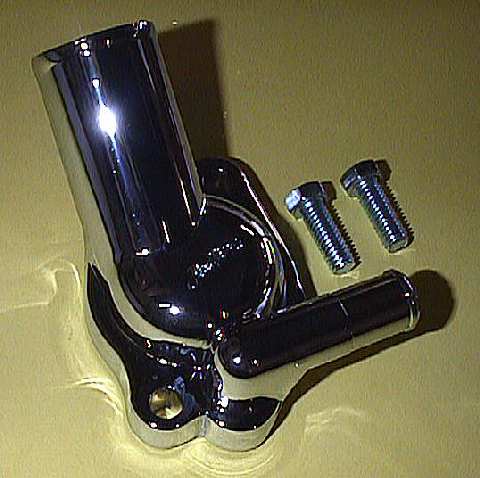 Holden Chrome V8 SINGLE Pipe Thermostat Housing Water Outlet 253 308 O-Ring Seal - 102064