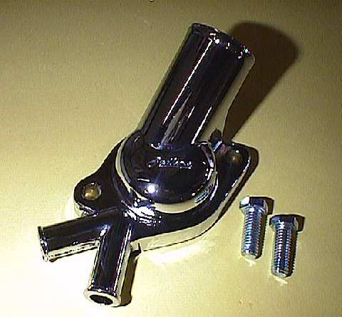 Holden Chrome V8 TWIN Pipe Thermostat Housing Water Outlet 253 308 O-Ring Seal - 102065