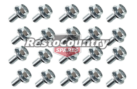 Holden Panel Bolt Kit x20 Silver Zinc HQ HJ HX HZ Torana LH LX UC Fender Guard - 10269
