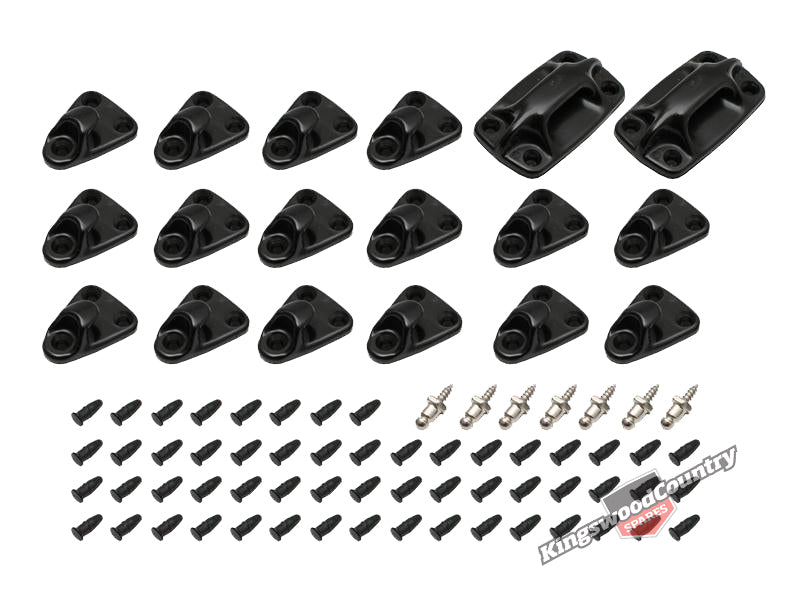 Holden Tonneau Tarp Clip Hook Pin Cleat & Back Ledge Kit HQ HJ HX HZ WB Ute - 10293