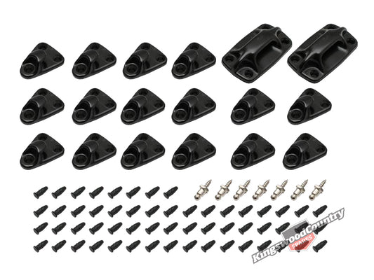 Holden Tonneau Tarp Clip Hook Pin Cleat & Back Ledge Kit HQ HJ HX HZ WB Ute - 10293