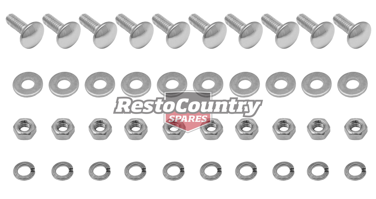 Holden HQ HJ HX HZ WB Ute Van REAR Bumper Bar Bolts x10 bumperette - 10370