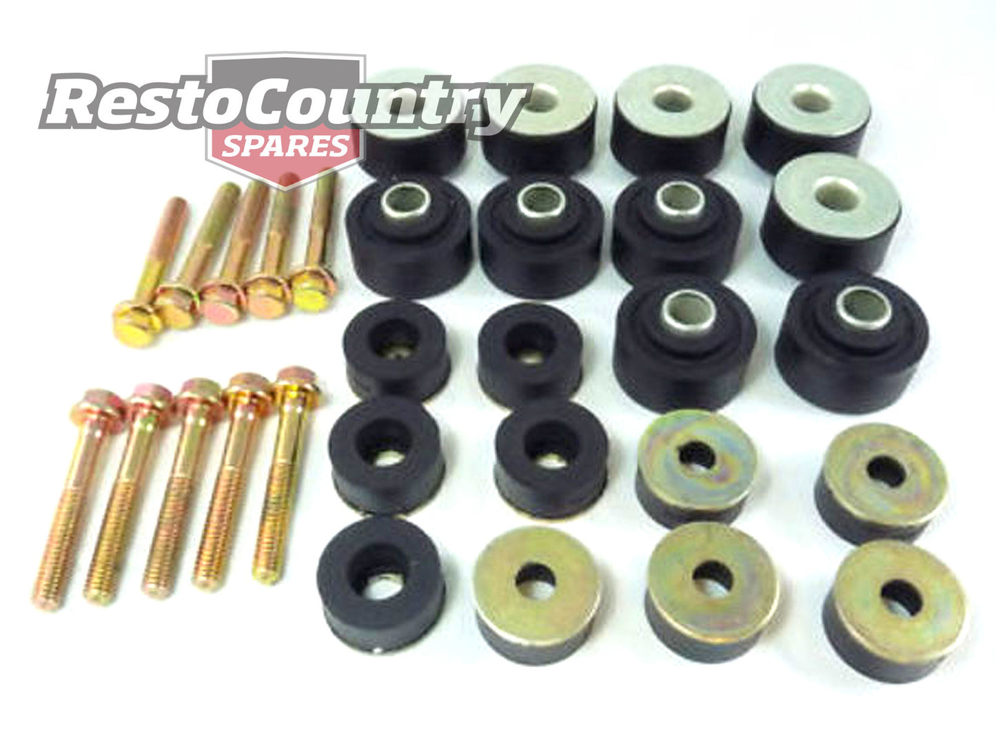 Holden Body Mount + Bolts Kit HQ HJ HX HZ WB UTE or VAN rubber bush chassis - 10475