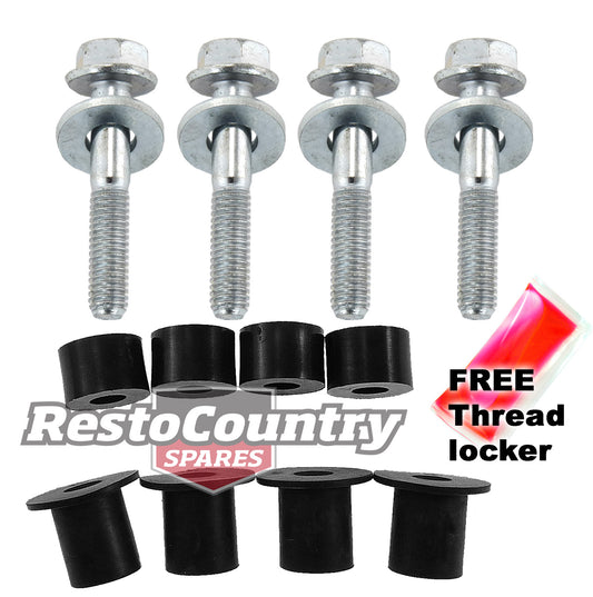 Holden ALLOY Radiator Fitting Kit 6 V8 HQ HJ HX HZ Heavy Duty FREE Thread Locker - 10489
