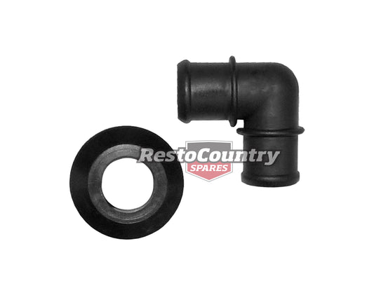 Holden PCV Crankcase Breather Elbow +Grommet HQ - WB LH - UC VB - VK V8 253 308 - 10494