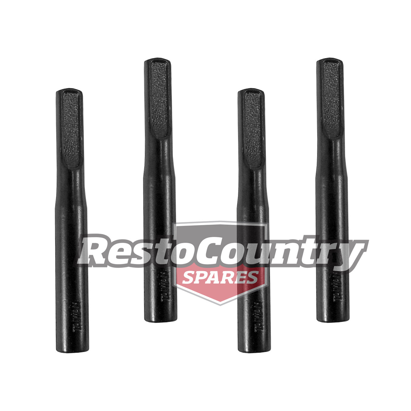 Ford Door Lock Knob Set x4 HEADLESS Black Die Cast Suit Most Ford - 111440