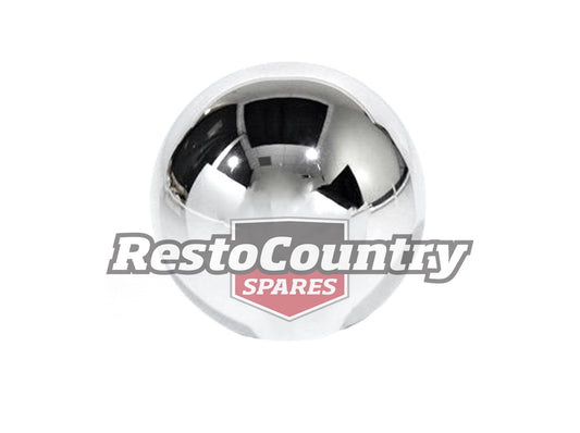 Universal Round CHROME Gear Shift Knob Fits 1/2" 3/8" 5/16" Rod Holden Ford Rod - 111465