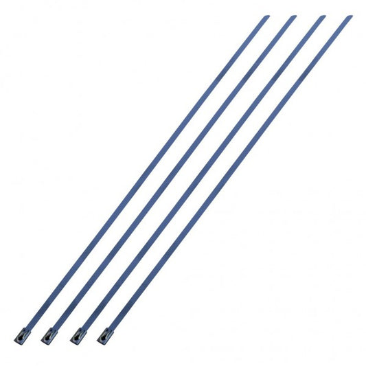 TFI Polished Stainless Steel Locking Ties (4) - 114004