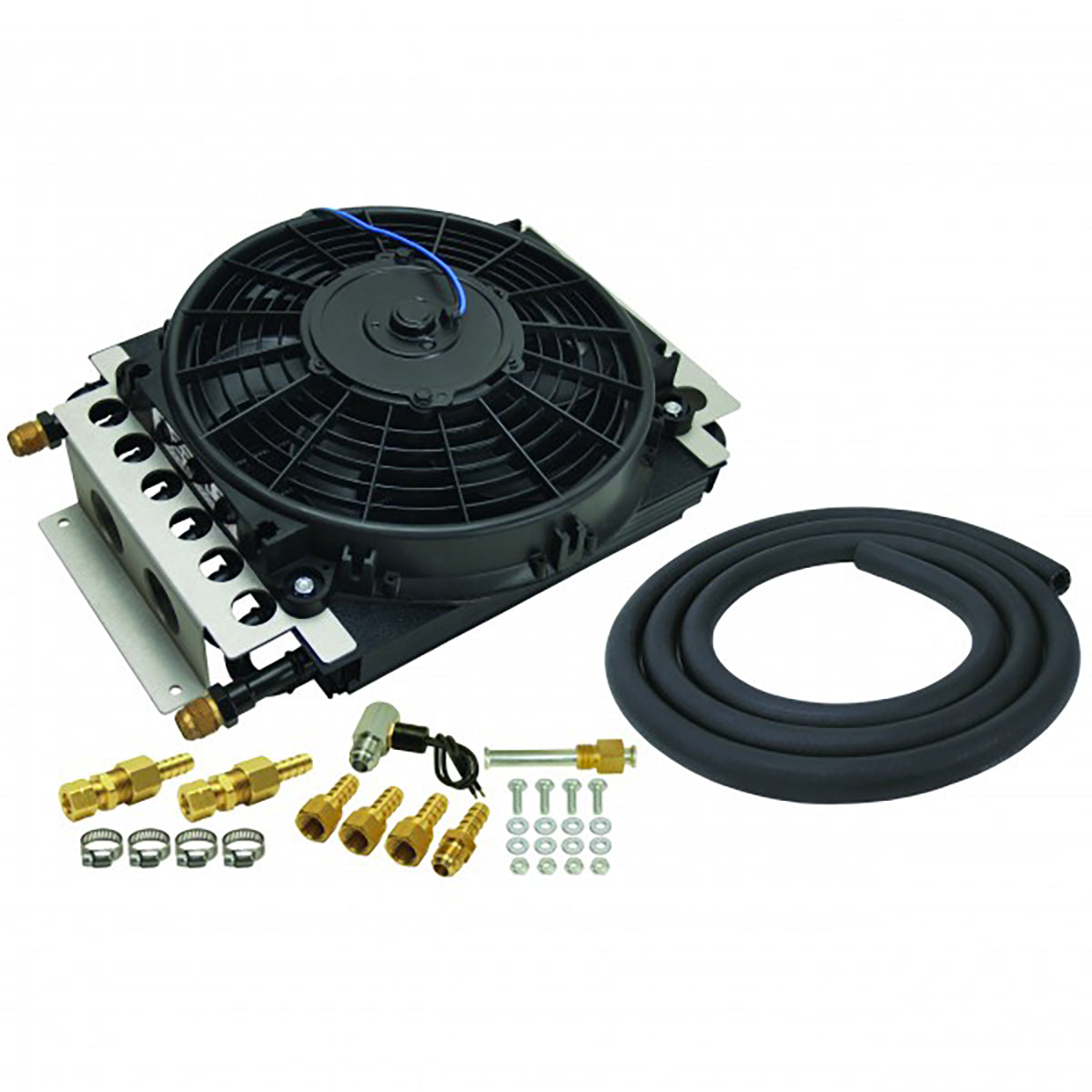 Derale Electra-Cool 16 Pass Remote Transmission Cooler Kit - 15900