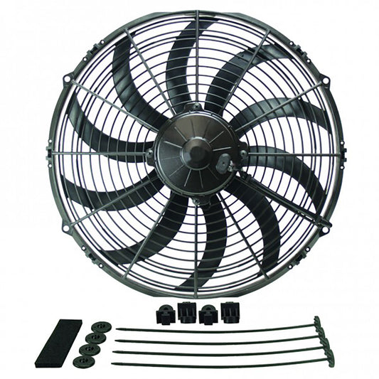 Derale High Output Curved Blade Electric Puller Fan Kit (14”) - 16114