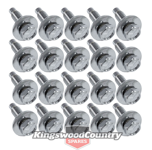 Ford Panel Bolt Set CHROME XR XT XW XY XA XB XC x20  fender guard Mustang - 20150