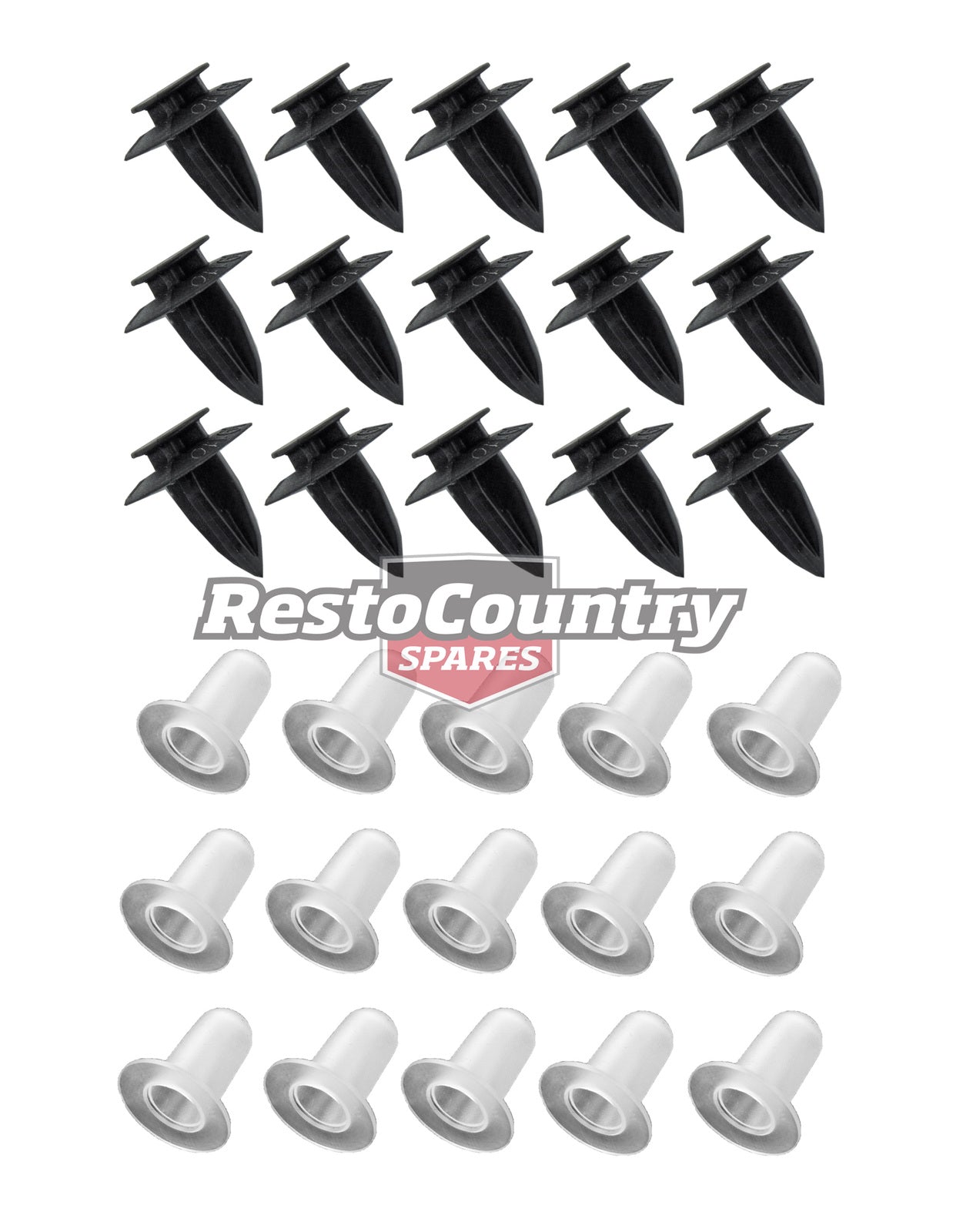 Ford Door Trim Clip + Socket Set x30 total XR XT XW XY XA XB XC XD XE XF XG XH -20151 - 20151