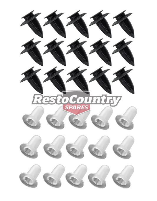 Ford Door Trim Clip + Socket Set x30 total XR XT XW XY XA XB XC XD XE XF XG XH -20151 - 20151
