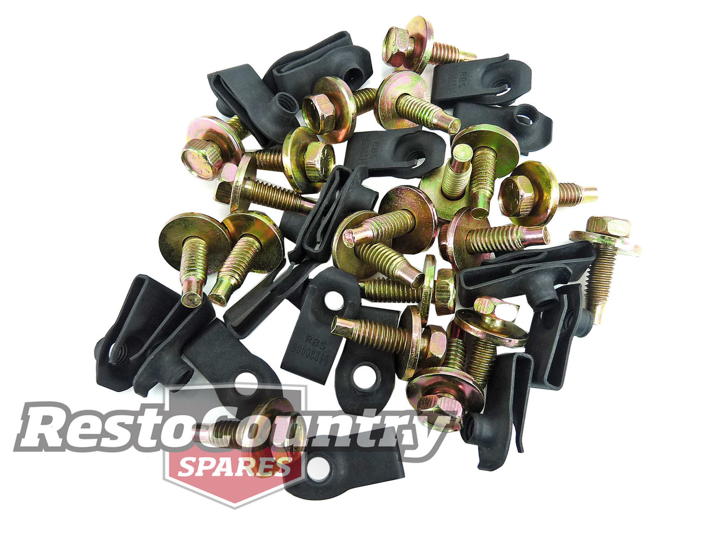 Ford Front Panel Bolt + Speed Nut Kit XA XB XC guard fender nut clip - 20243