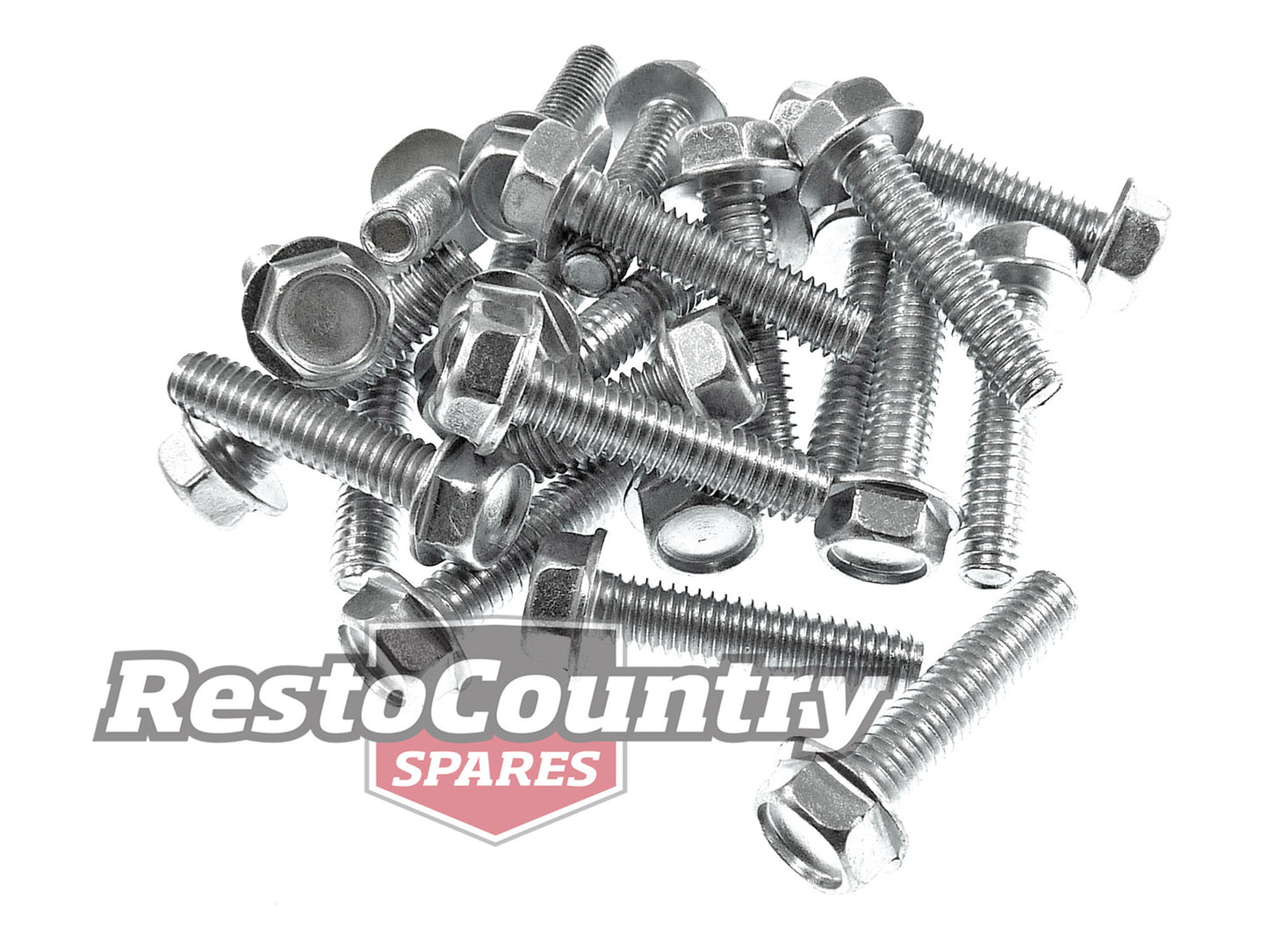 Ford Door Hinge Bolt Kit x24 XA XB XC Falcon ZF ZG ZH Fairlane bolts mount nut - 20485