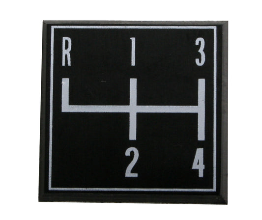 Holden Torana 4 Speed Gear Shift Indicator Plate LJ GTR manual transmission - 2815059