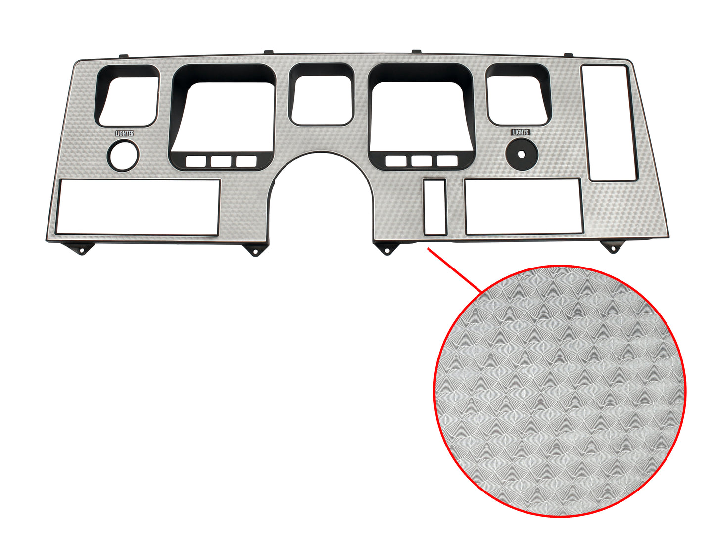 Holden HQ GTS Dash Fascia Facia Silver Fish Scale NEW instrument cover - 2815985