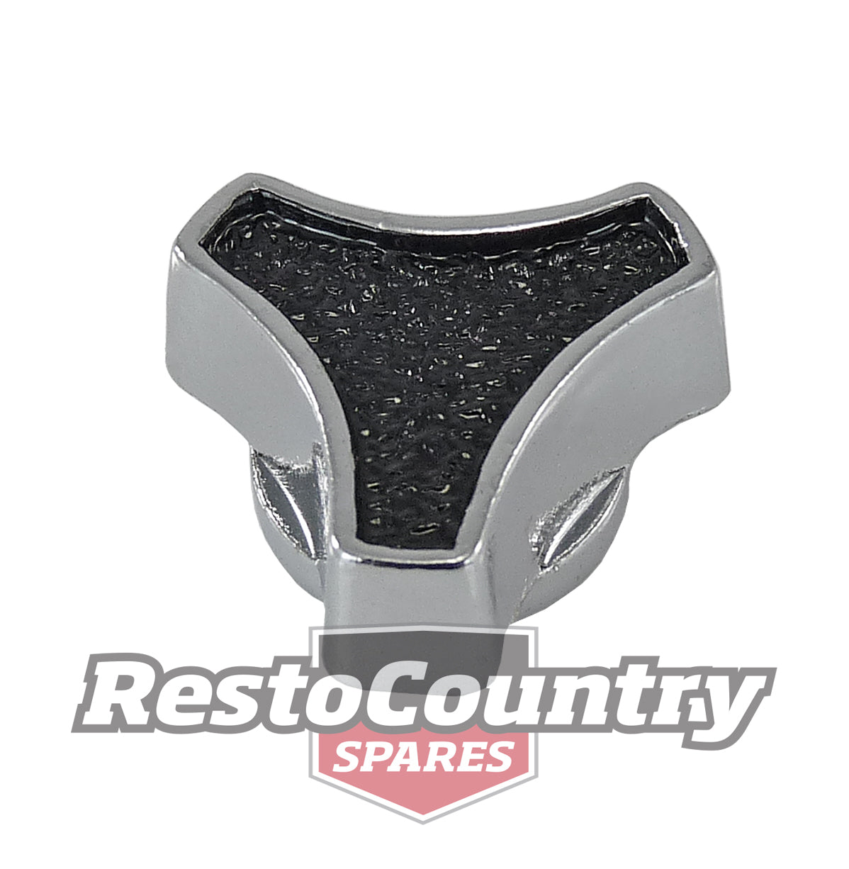 Speco "El Toro" Air Cleaner Wing Nut Small Black /Chrome 1/4" + 5/16" filter hat - 391031