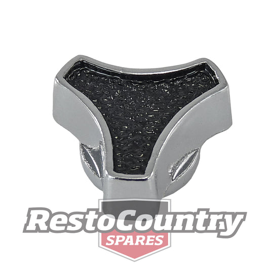Speco "El Toro" Air Cleaner Wing Nut Small Black /Chrome 1/4" + 5/16" filter hat - 391031