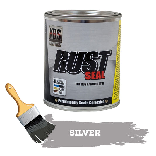 KBS RustSeal SILVER One 1 litre Rust Seal Paint Rust Preventive Coating - 4403