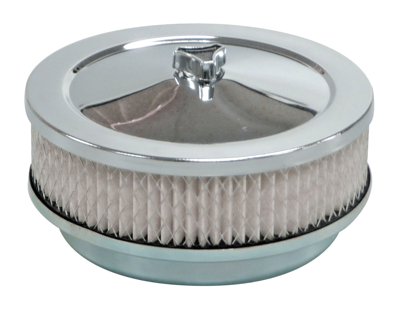 TFI Chrome Air Cleaner (6-3/8" x 2") Stromberg - 446-101