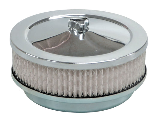 TFI Chrome Air Cleaner (6-3/8" x 2") Stromberg - 446-101
