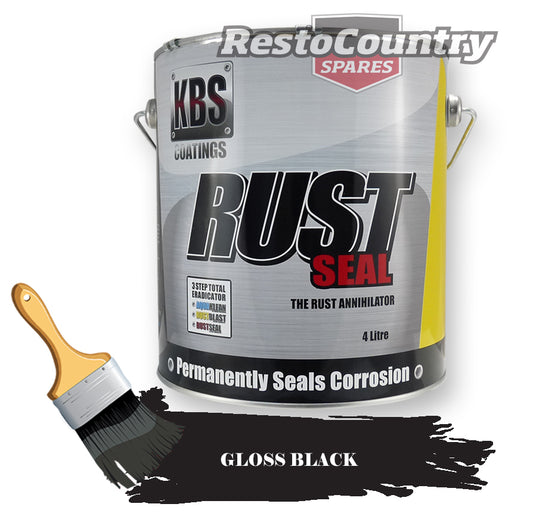KBS RustSeal GLOSS BLACK 4 Litre Rust Seal Paint Rust Preventive Coating four - 4501