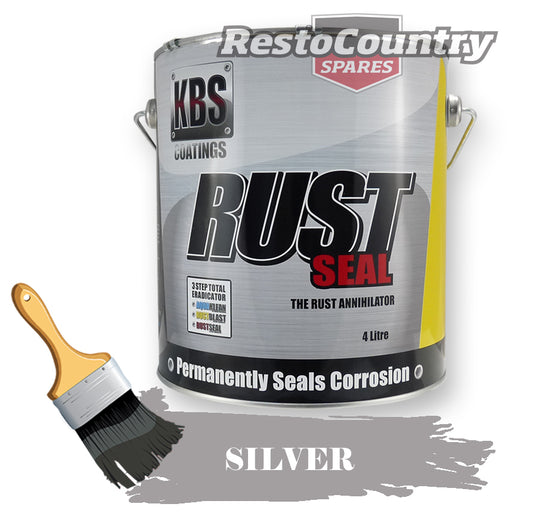 KBS RustSeal SILVER 4 Litre Rust Seal Paint Rust Preventive Coating - 4503