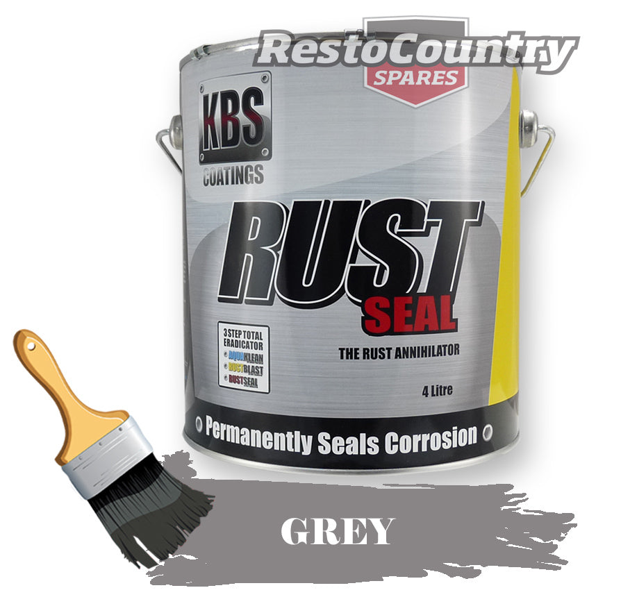 KBS RustSeal GREY 4 Litre Rust Seal Paint Rust Preventive Coating - 4505
