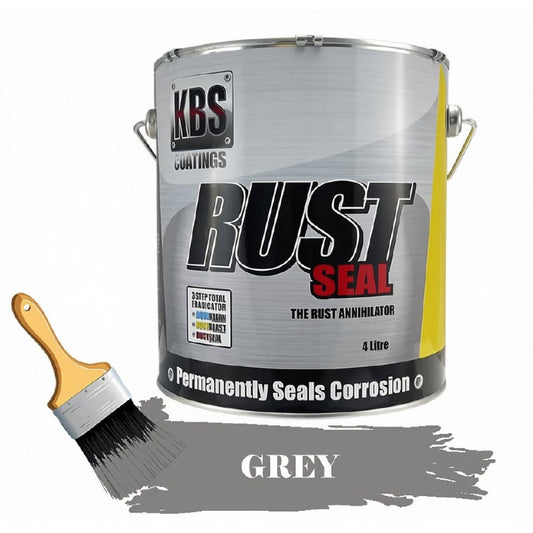 KBS RustSeal GREY 4 Litre Rust Seal Paint Rust Preventive Coating - 4505