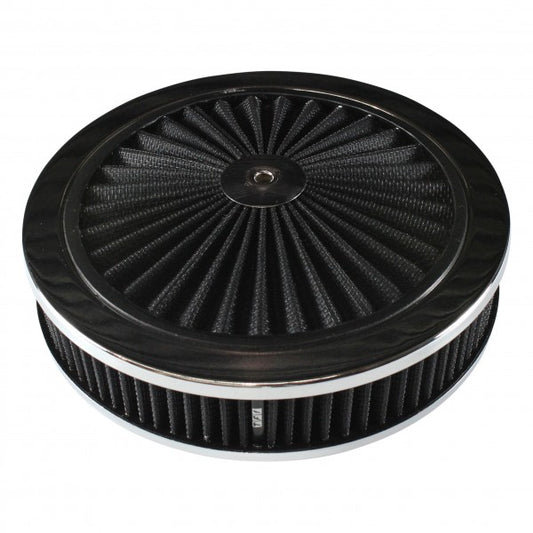 TFI Black Extraflow Air Cleaner (9” x 2”) Holley - 45721