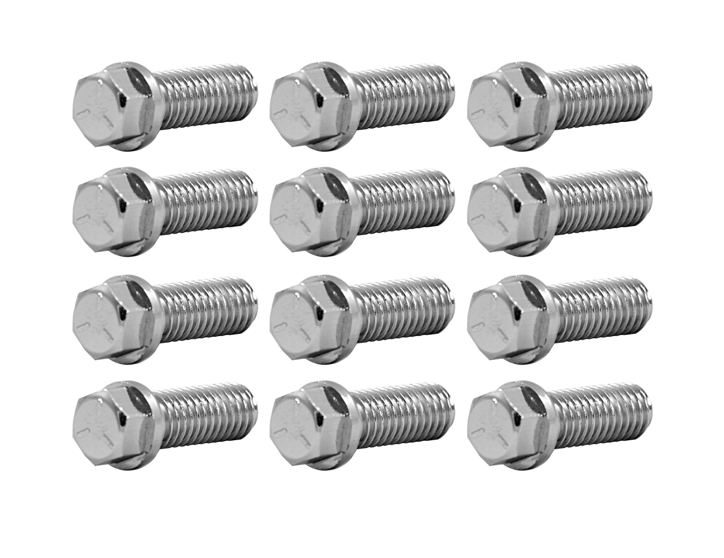 TFI Chrome Extractor / Header Bolts (12) 3/8"-16x1" - 4672
