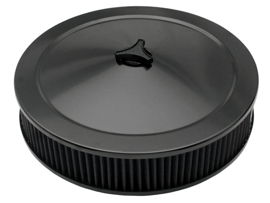 TFI Black Air Cleaner (14" x 2) Holley Recessed - 476-941BK