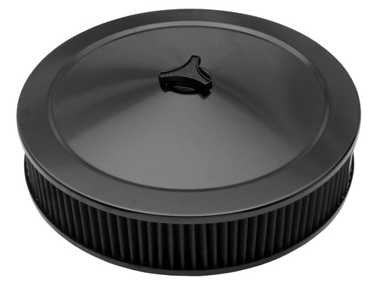 TFI Black Air Cleaner (14" x 3") Holley Recessed - 477-941BLK