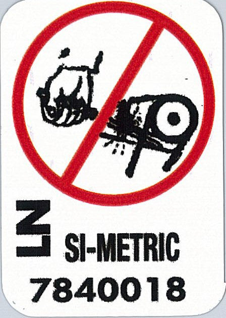 Power Steering Pump Decal Holden VK VL - 50029P