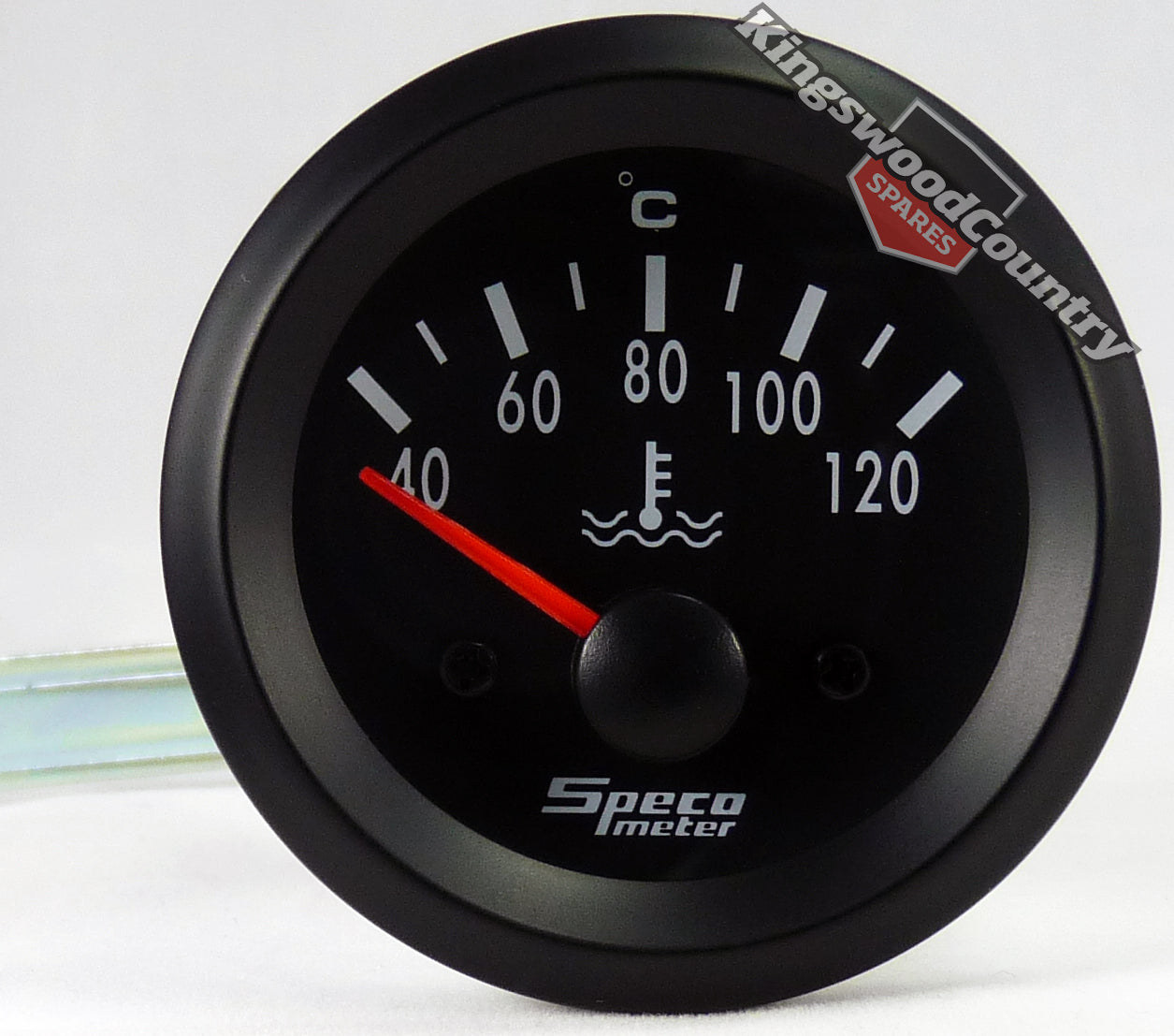 Speco 2 inch Electric Water Temp Gauge 40-120C Black NEW instrument - 523-23
