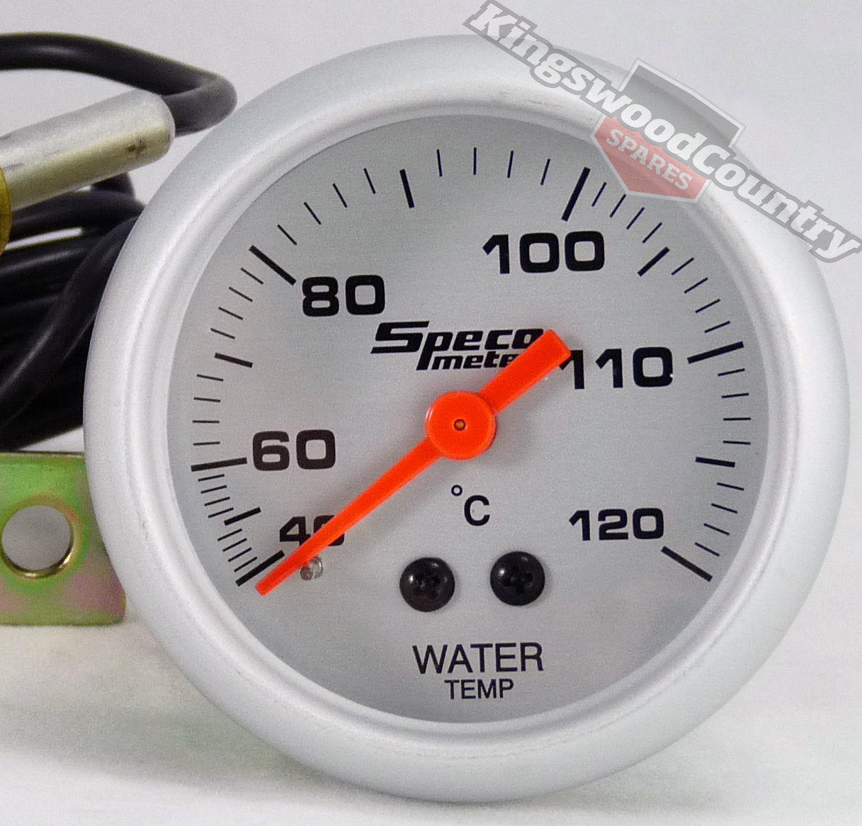 Speco 2 Mechanical Water Temp Gauge 40-120C NEW Silver temperature - 524-23