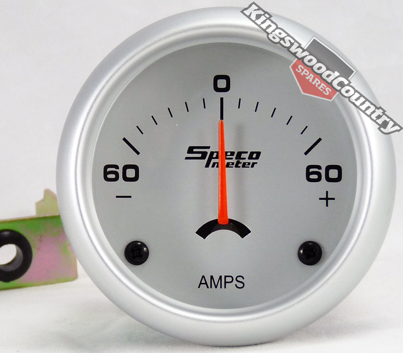 Speco 2 inch Amp Ammeter Gauge 60 - 0 - 60  Silver NEW instrument - 524-51