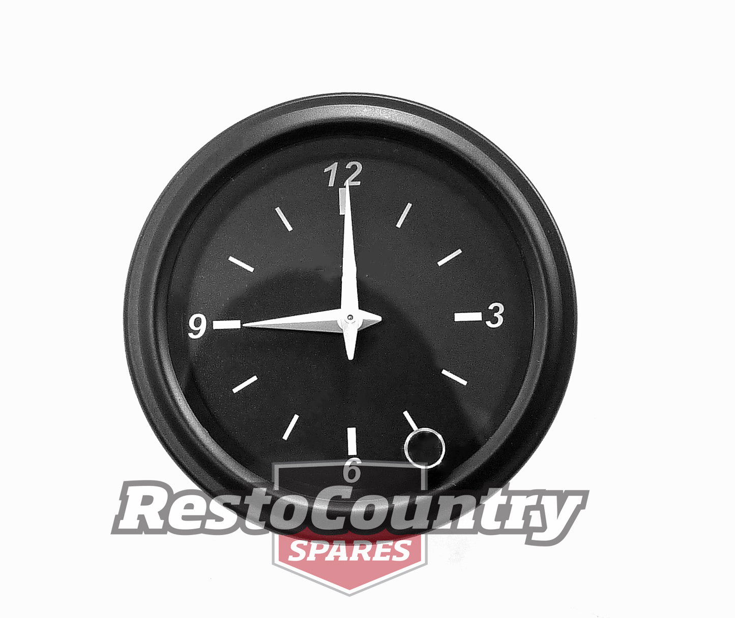 Speco 2 inch Black Analog Clock - 12 Volt Gauge NO LOGO instrument time - 533-25N